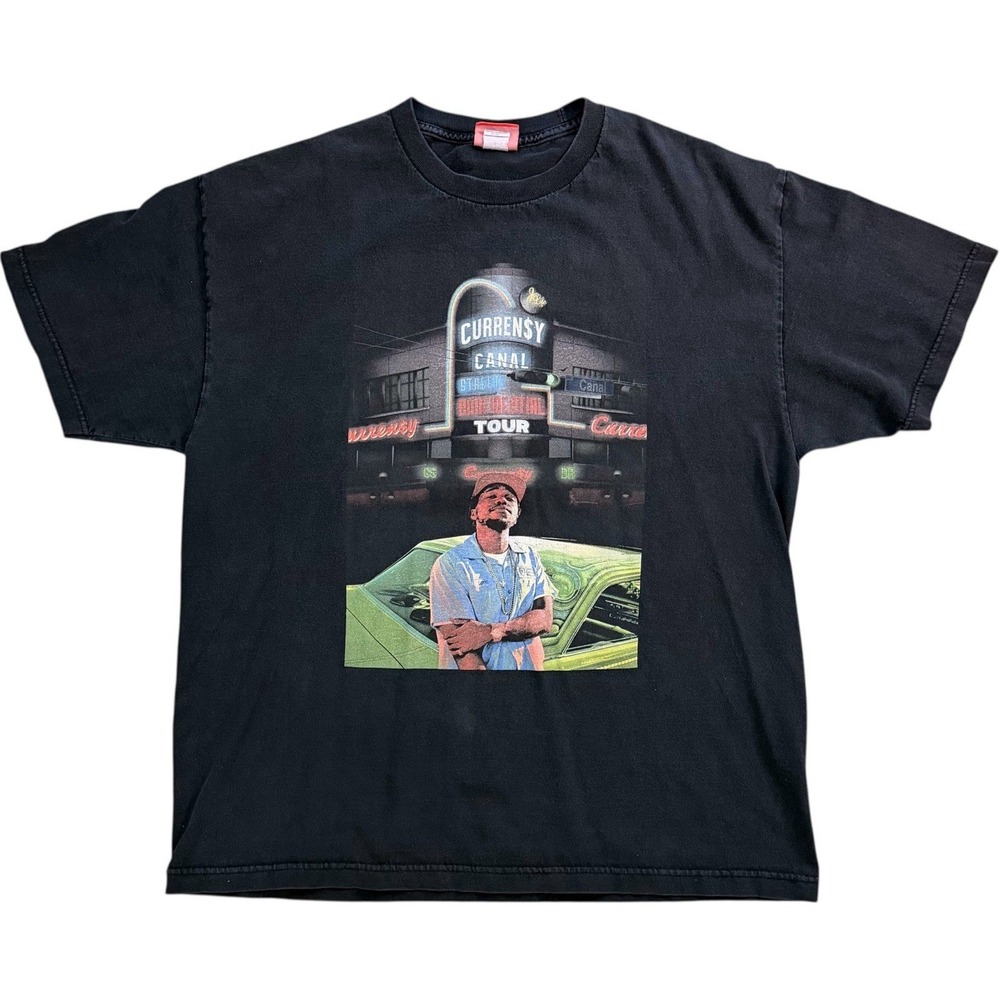 Curren$y Canal‎ Street Confidential Tour T Shirt XL Jet Life Rap Hip Hop Graphic